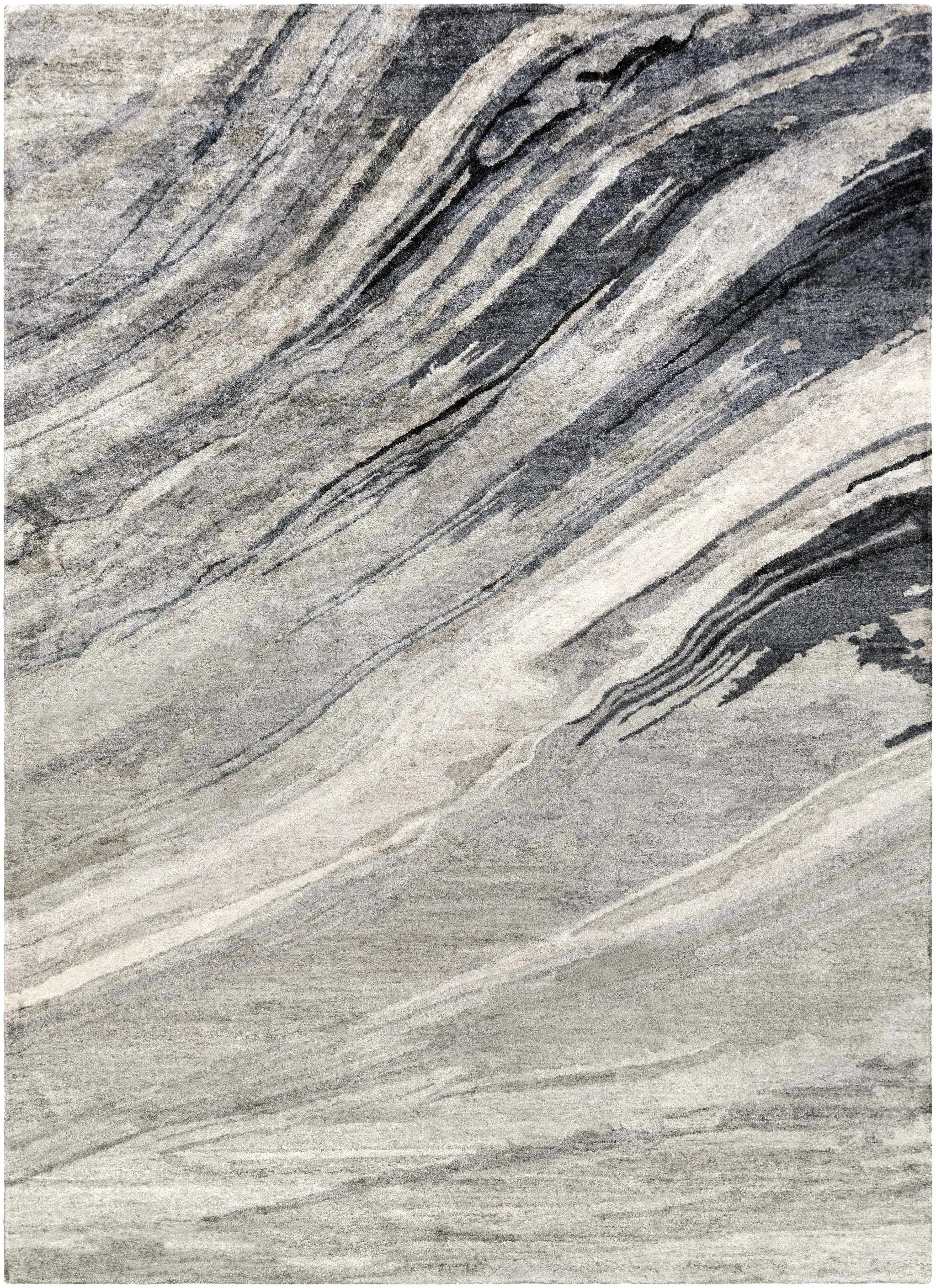 Dentsville Gray Marble Rug - Clearance by Boutique Rugs