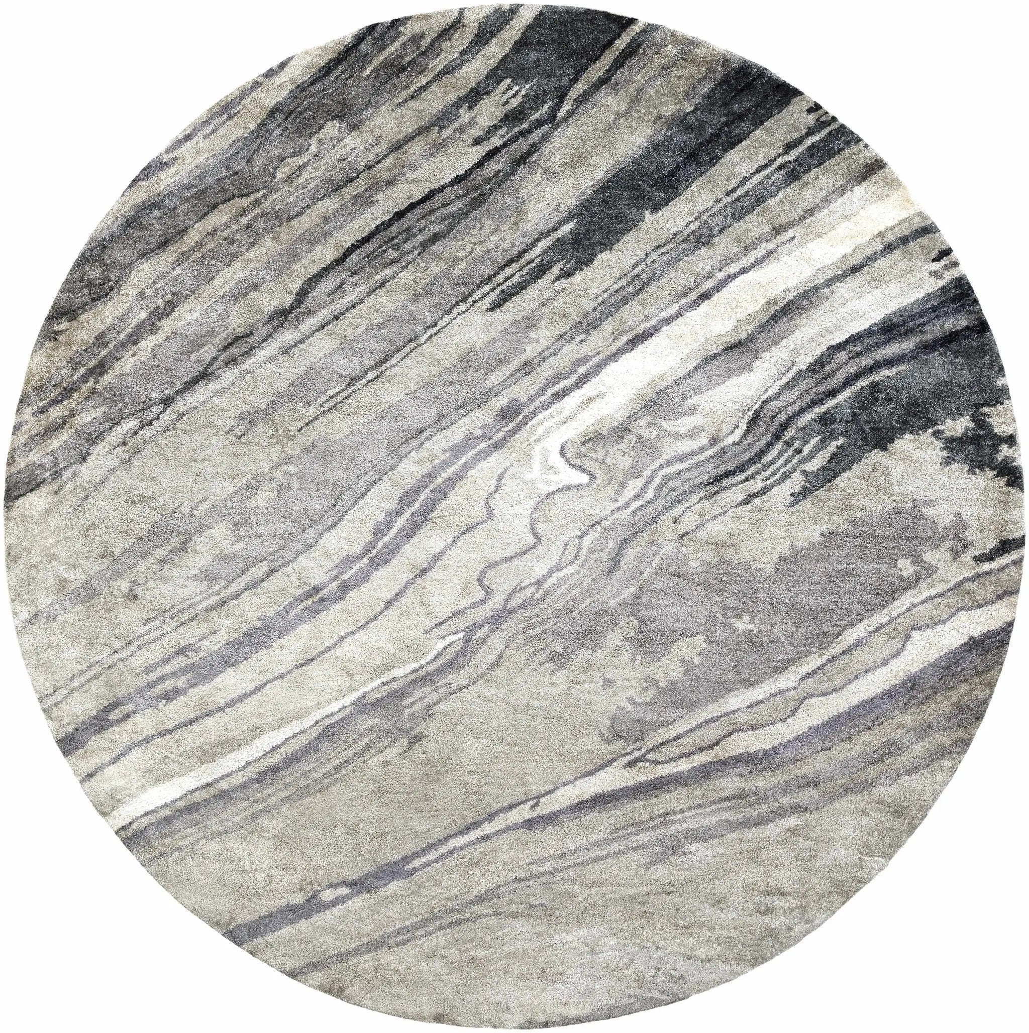 Dentsville Gray Marble Rug - Clearance by Boutique Rugs