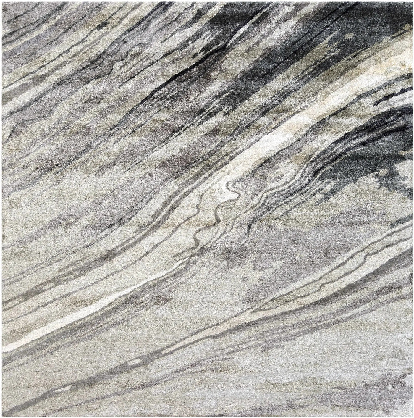 Dentsville Gray Marble Rug - Clearance by Boutique Rugs