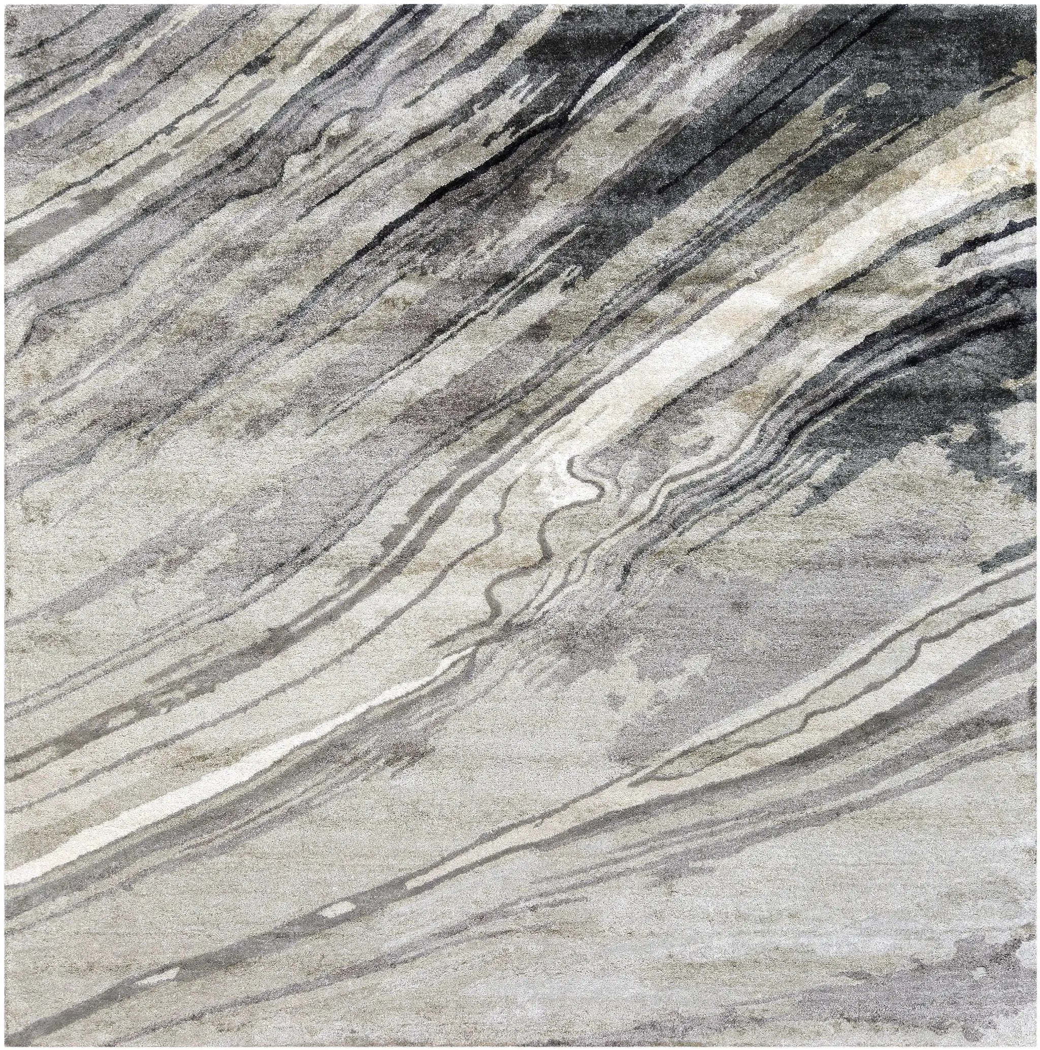 Dentsville Gray Marble Rug - Clearance by Boutique Rugs