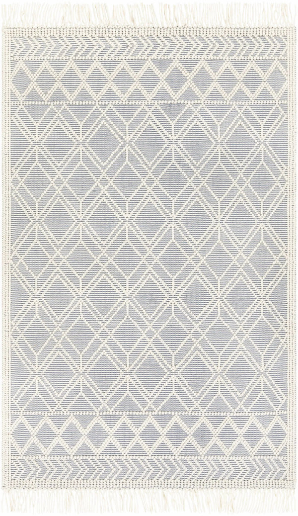 Ramsbury Denim Blue Wool Rug