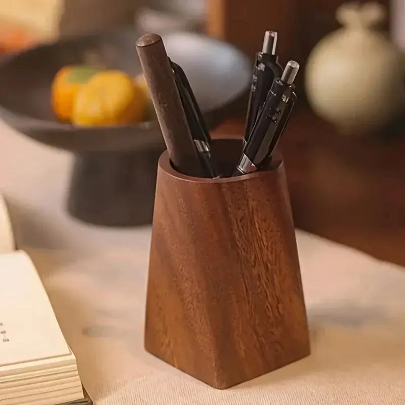 Desk Organizer - Compact Walnut Tray by House Of Avana