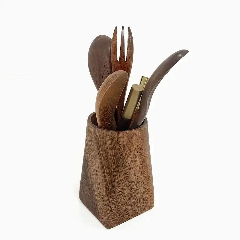 Desk Organizer - Compact Walnut Tray by House Of Avana