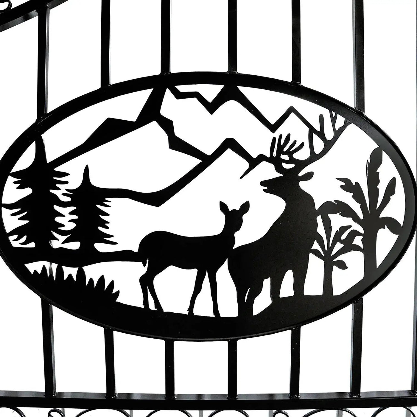 20x8 ft Steel Dual Swing Driveway Gate by Chery Industrial