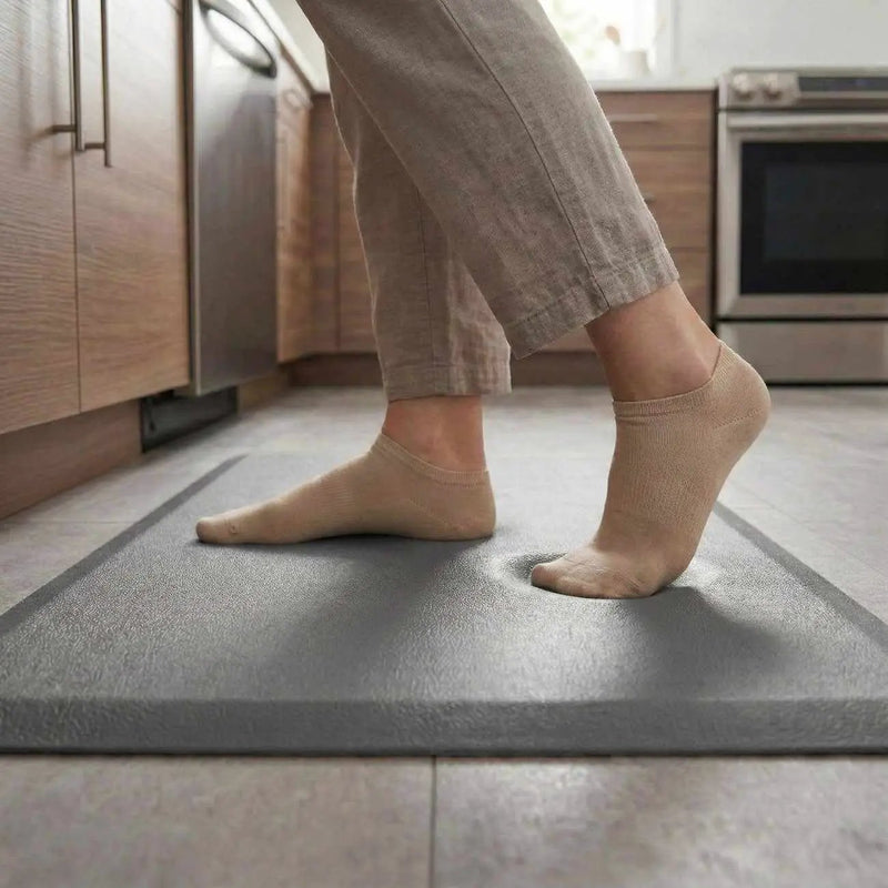 Kitchen Mat, Gray by Boutique Rugs