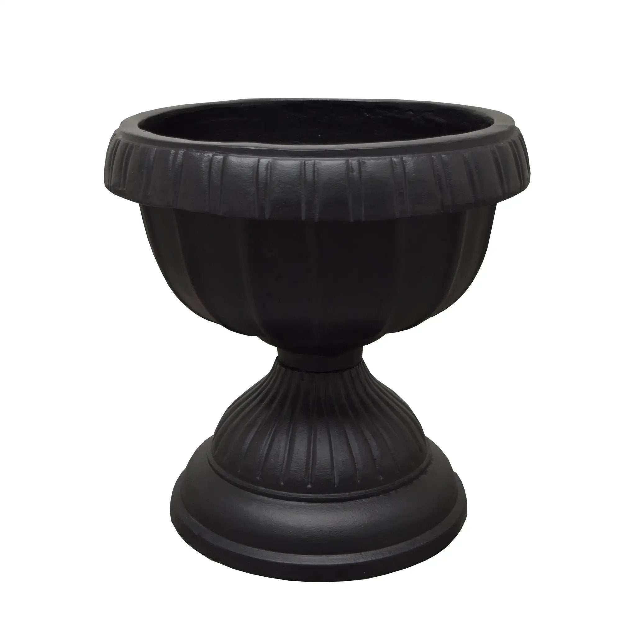 Ornate Round Cast Aluminum Metal 35-in Bird Bath Planter Vase Combo by Sharicks