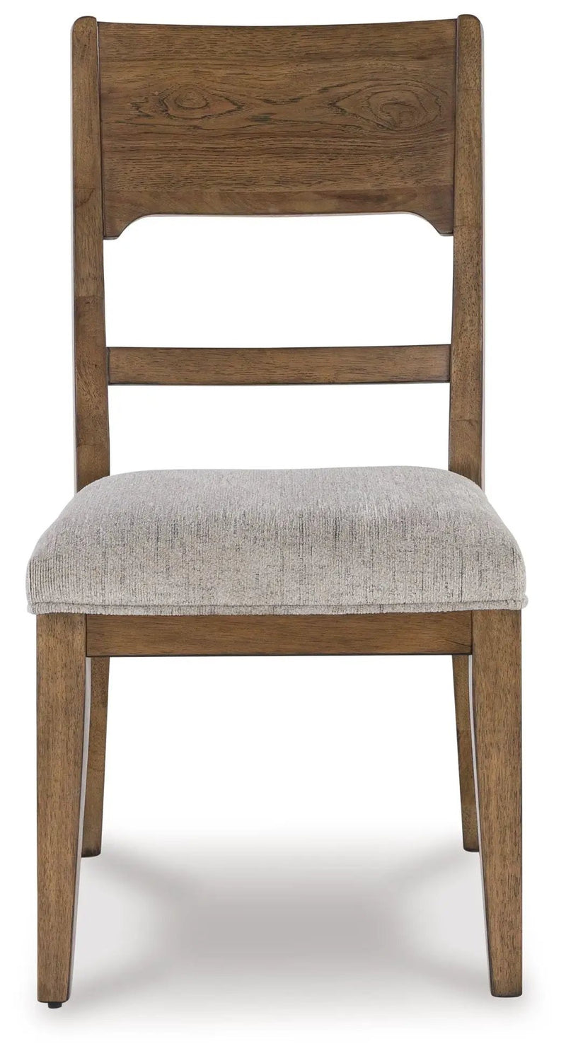 Cabalynn - Dining Uph Side Chair (Set of 2) - Oatmeal / Light Brown by Unique Piece Furniture