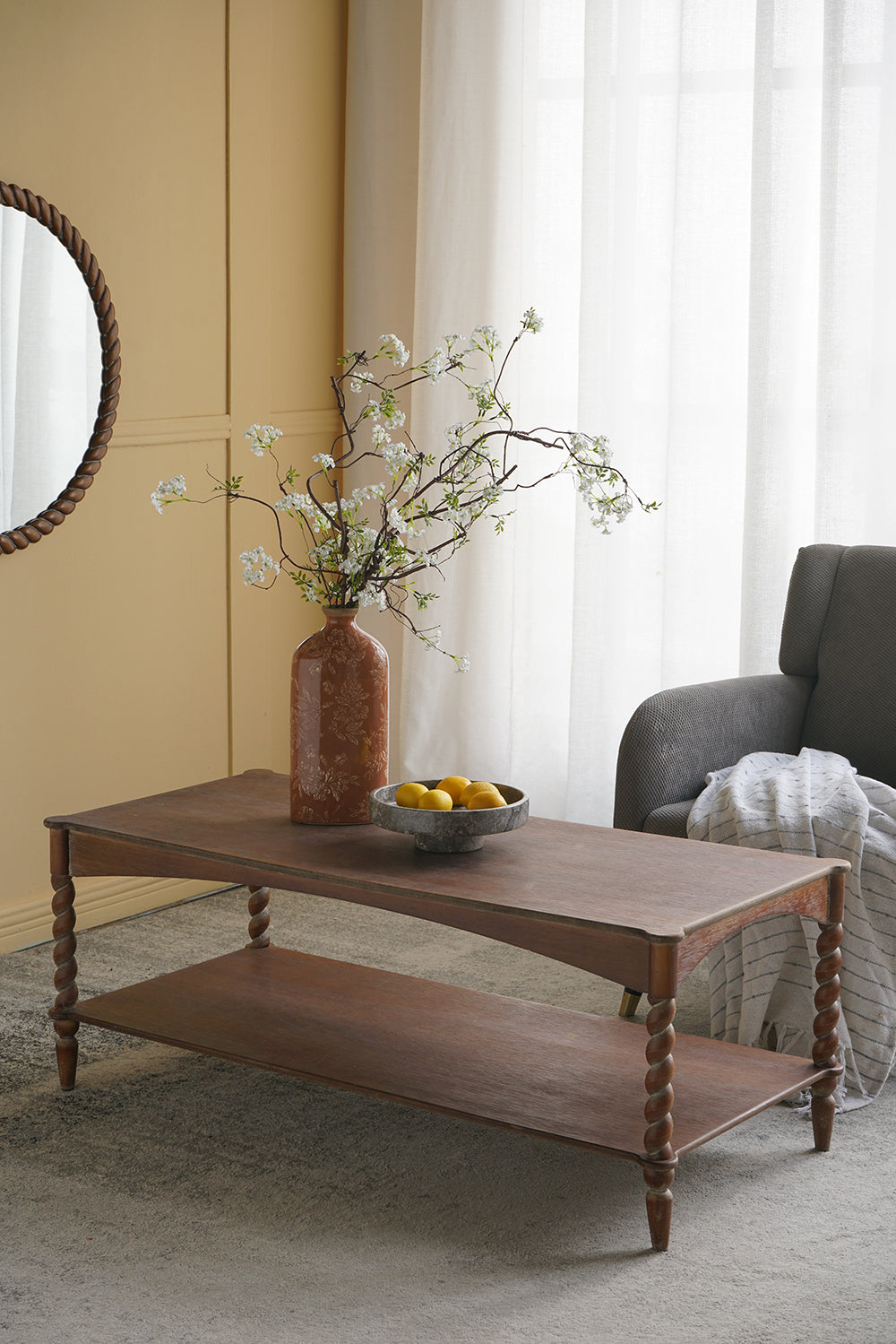 Marble Pedestal Plate with Sturdy Base - Gray, photo 10 of 10