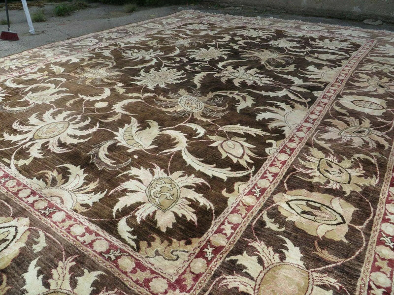 13' X 16' Vintage Handmade Peshawar Oushak Wool Rug Carpet Nice by Jewel Rugs