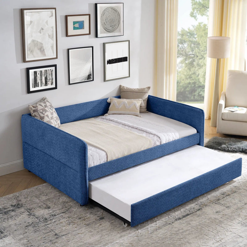 Upholstered Daybed With Pop Up Trundle by Unique Piece Furniture