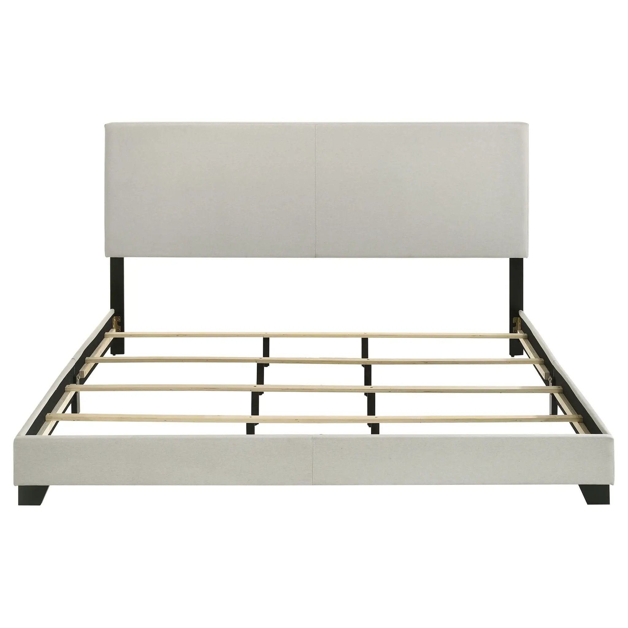 Dorian Fabric Upholstered California King Panel Bed Cream by Unique Piece Furniture