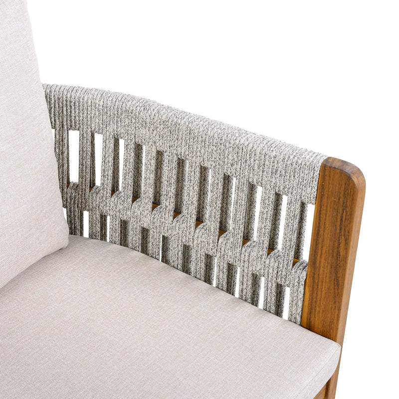 Outdoor Dining Chairs With Mix Rope Handles (Set of 2) by HouseOfZazla