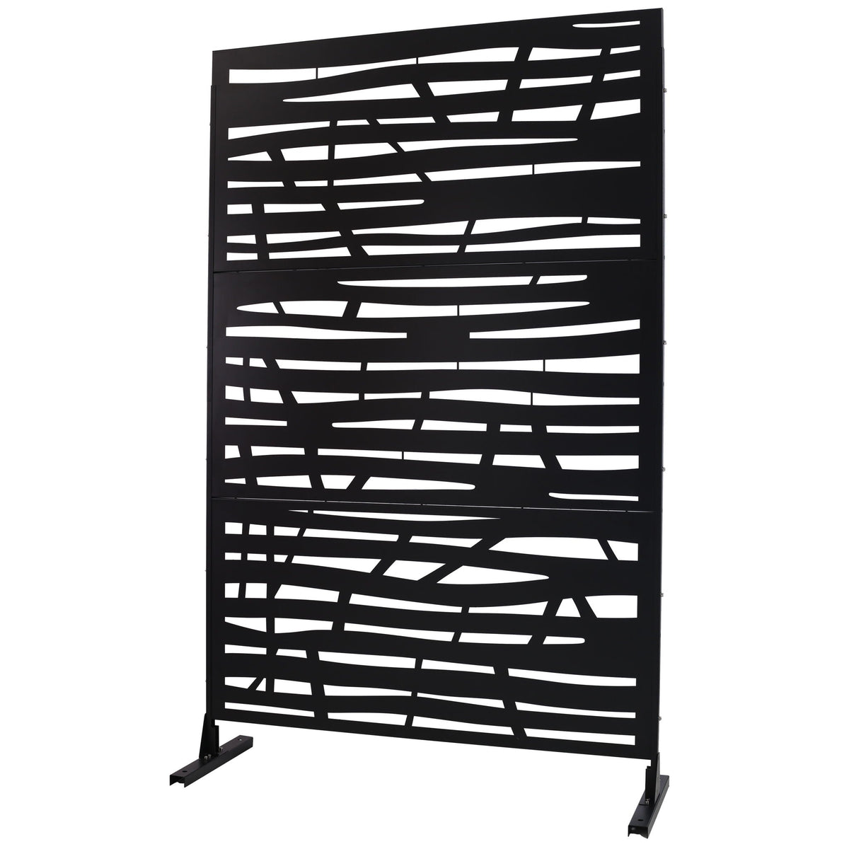 Metal Privacy Screen Room Divider with Durable Construction - Black, White, Dark Brown, photo 33 of 39