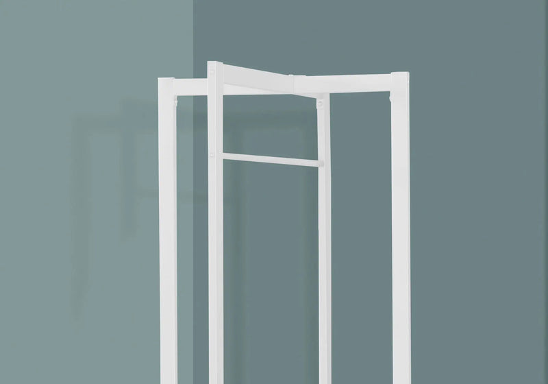 Coat Rack, Hall Tree, Free Standing, Hanging Bar, Entryway, For Contemporary & Modern - White by Unique Piece Furniture