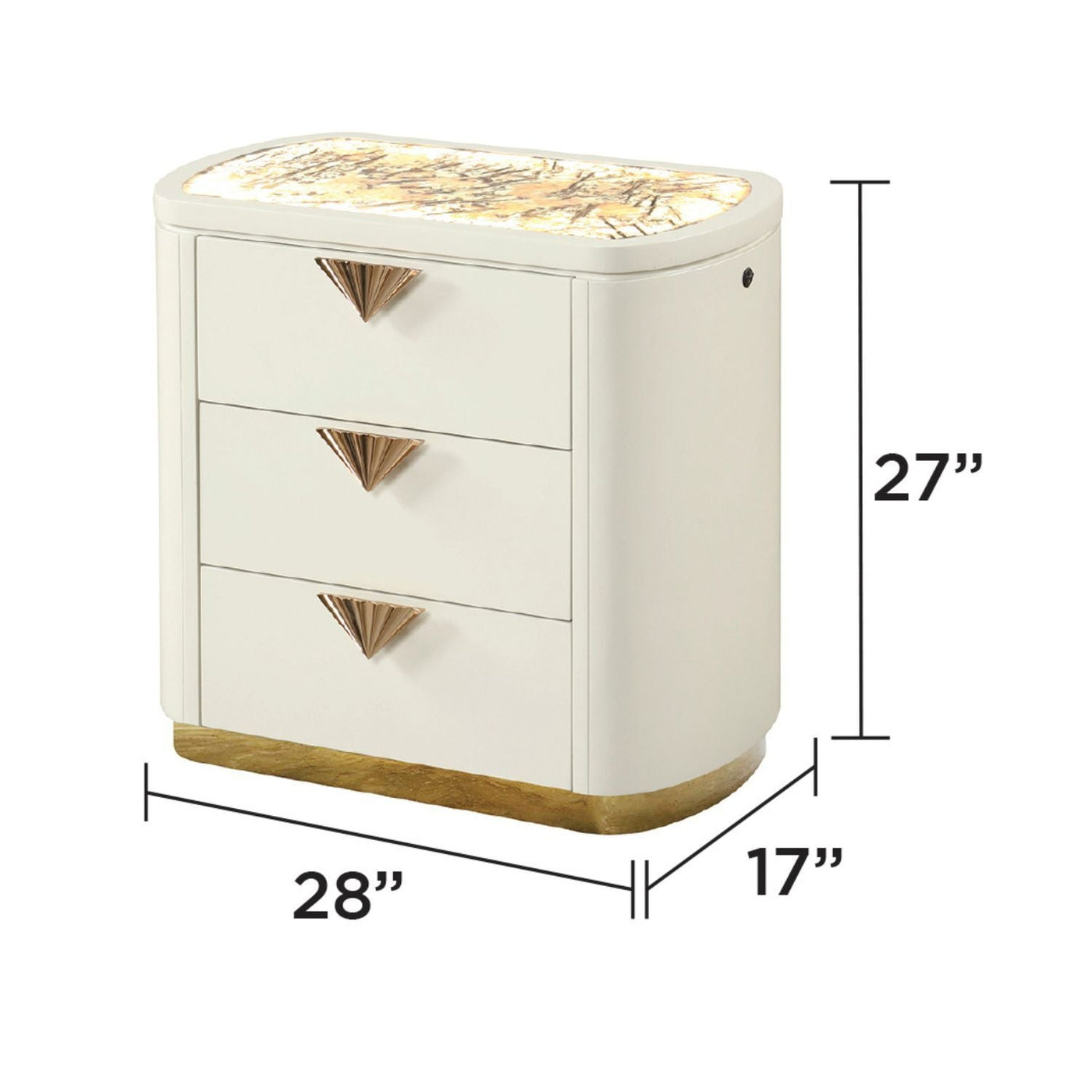 La Pierre - Modern Bedroom Set With Upholstered LED Bed by HouseOfZazla