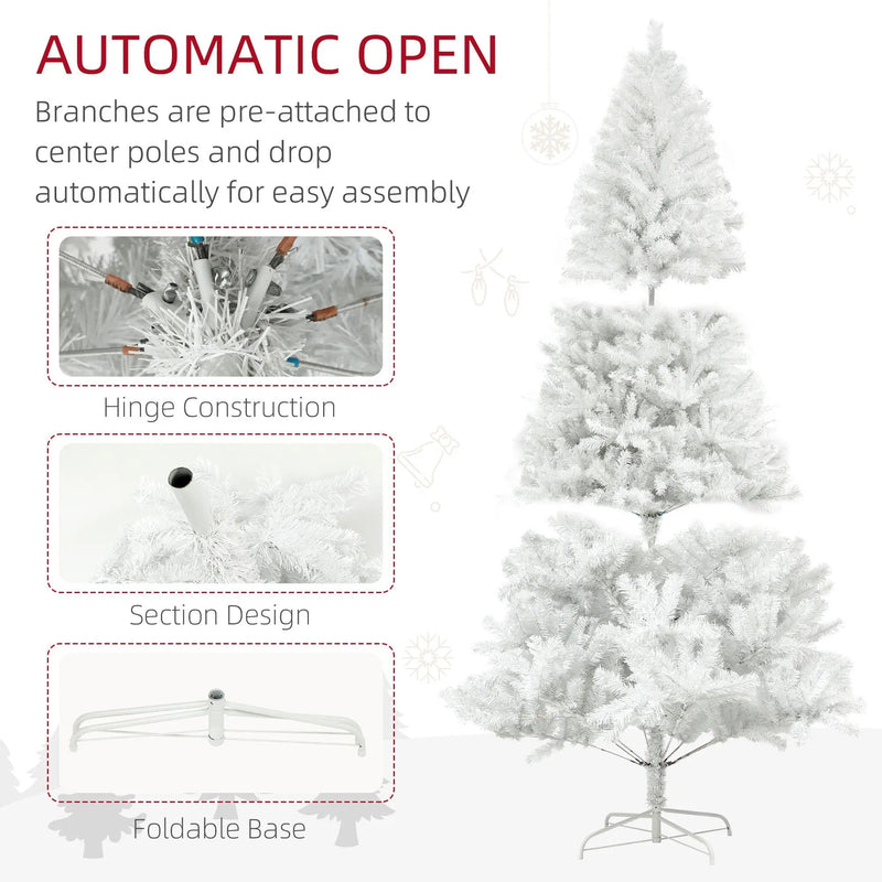 HOMCOM 7.5ft Tall Artificial Christmas Tree by HouseOfZazla