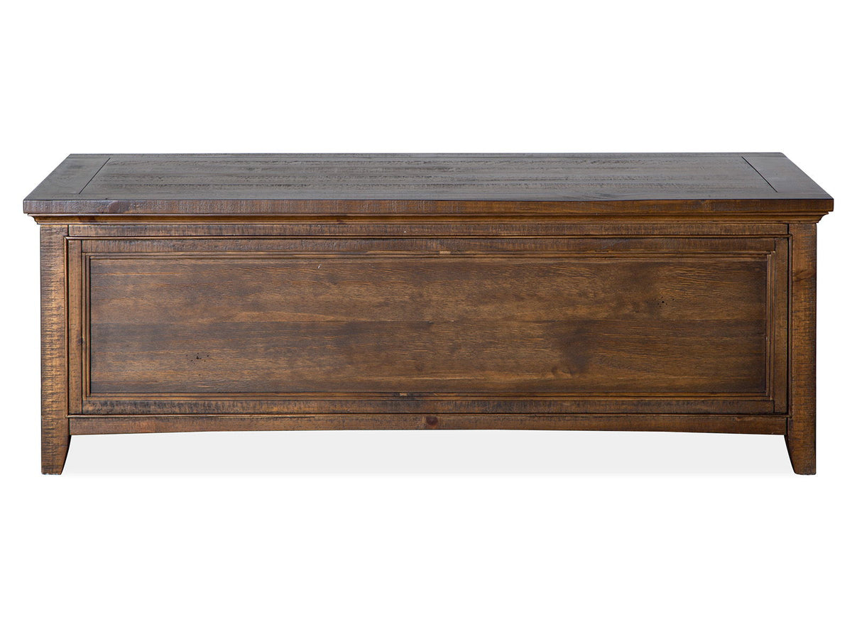 Bay Creek - Lift Top Storage Cocktail Table With Casters - Toasted Nutmeg, photo 6 of 7