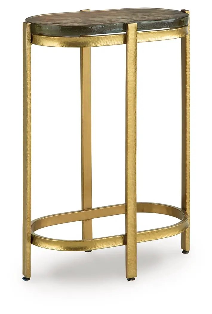 Porterville - Accent Table - Gold Finish by Unique Piece Furniture