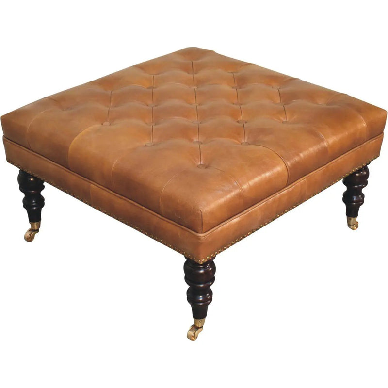 Buffalo - Ottoman With Castor Legs by Unique Piece Furniture