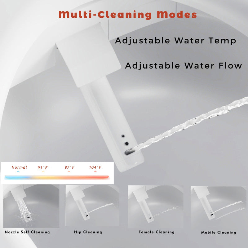 Tankless Modern Smart Toilet with Bidet and Auto Flush - White, photo 7 of 10