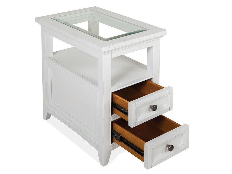 Heron Cove - Chairside End Table - Chalk White, photo 7 of 7