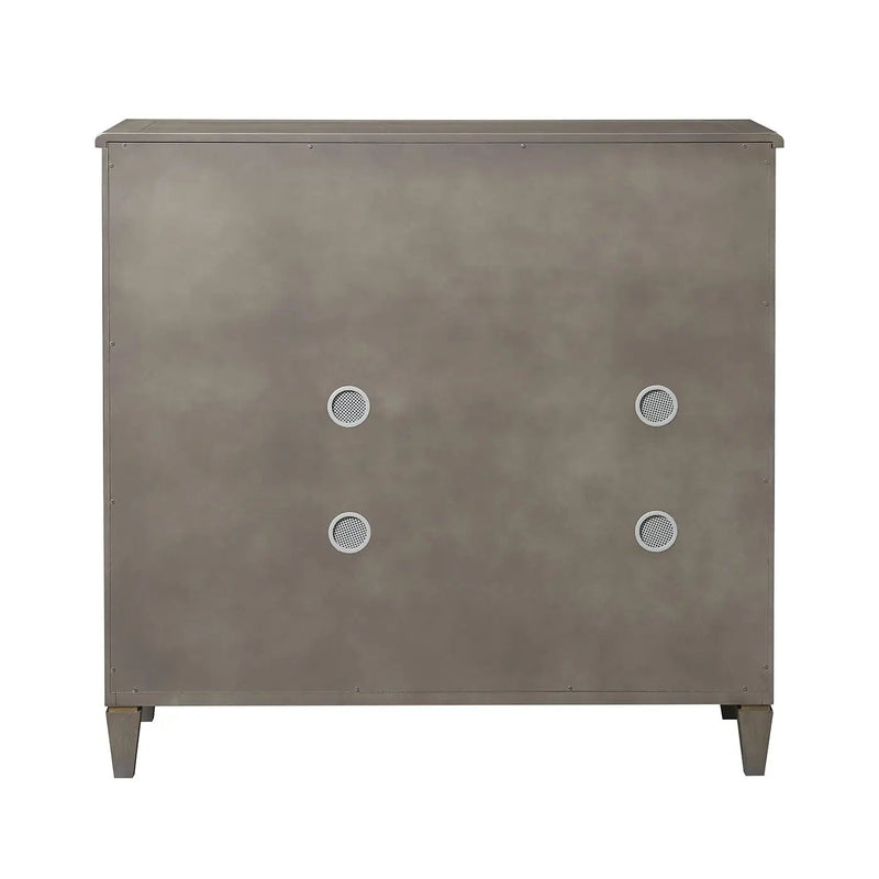 Dauphin - Handpainted Entryway Storage Cabinet - Gray Cashmere by HouseOfZazla
