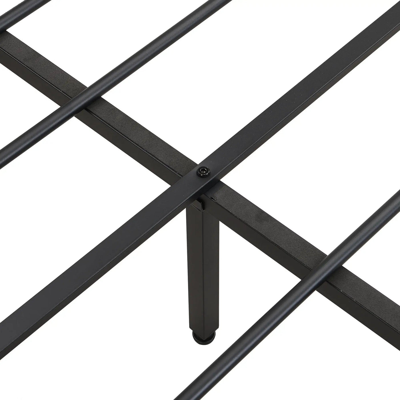 Modern Bed Frame With LED Lights, Upholstered Headboard, USB Charging by HouseOfZazla