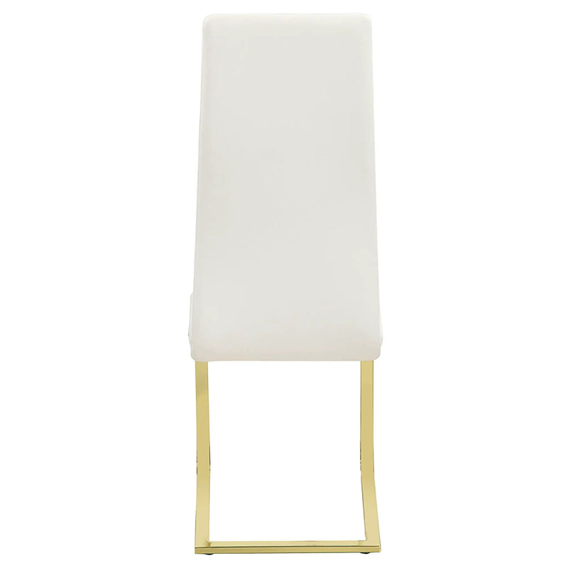Whittingham - Dining Side Chair (Set of 4) - White / Gold by HouseOfZazla