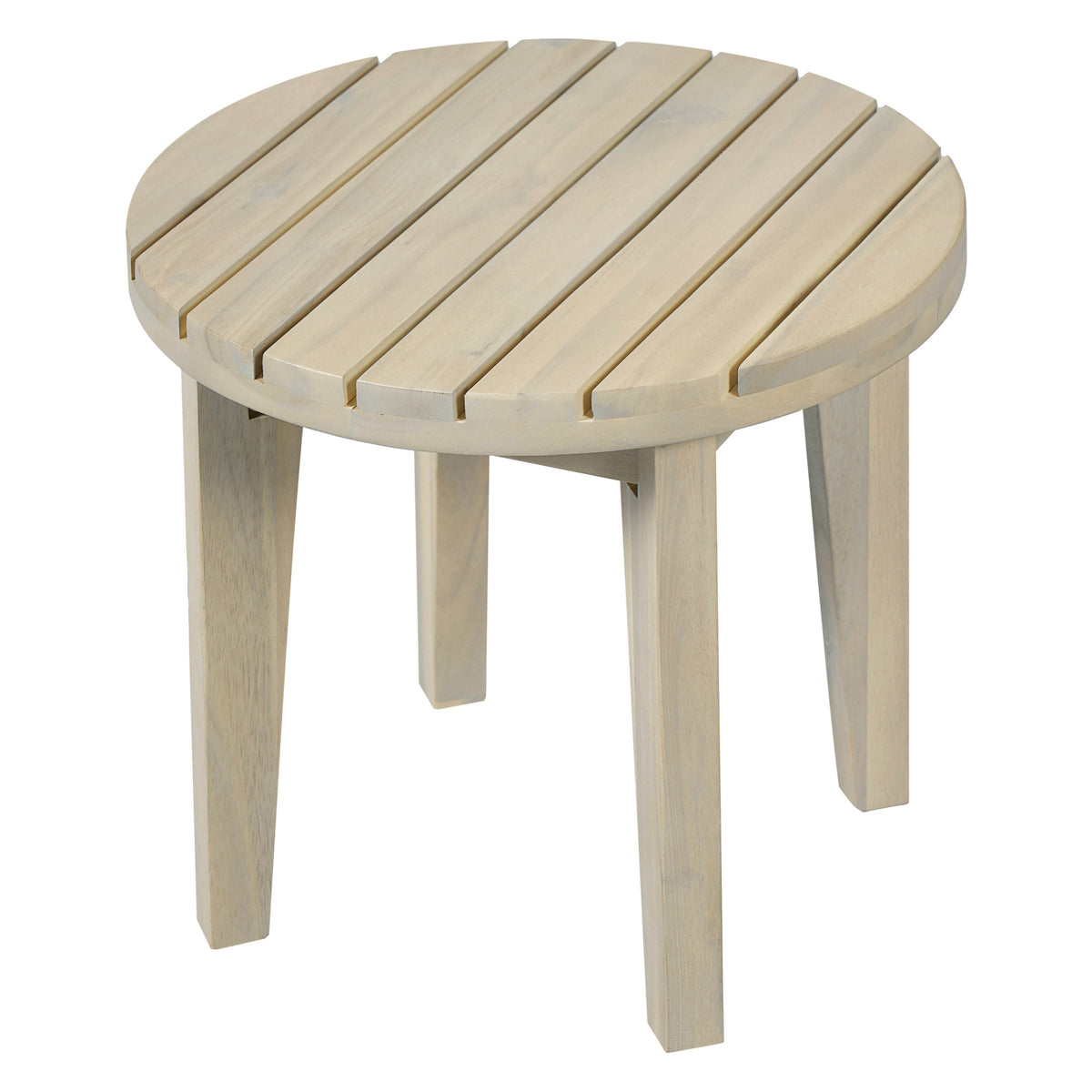 16" Square Acacia Wood Outdoor Side Table with Weather-Resistant Finish, photo 10 of 10