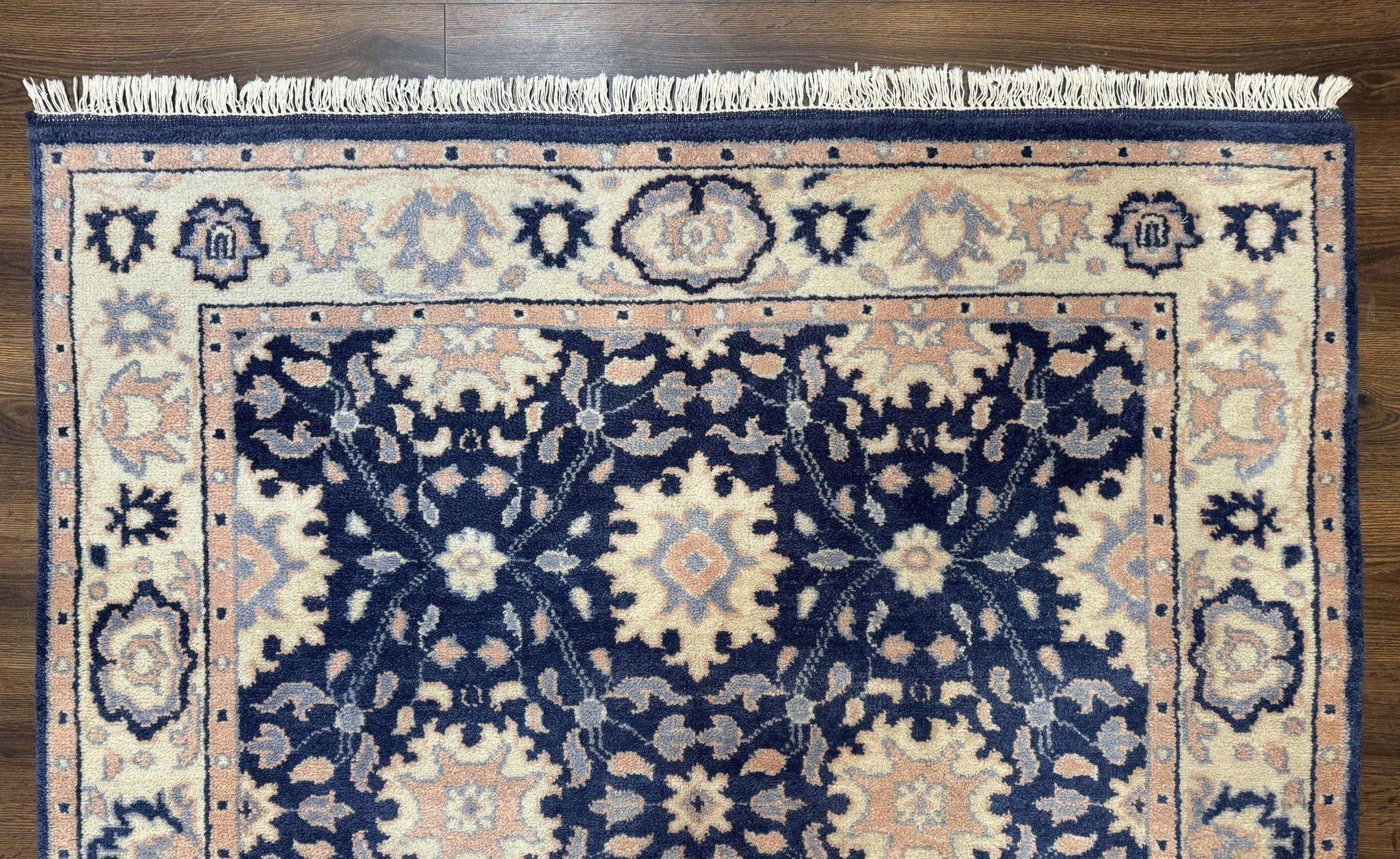 Blue and Beige Indian Rug, Indo Persian Carpet by Jewel Rugs