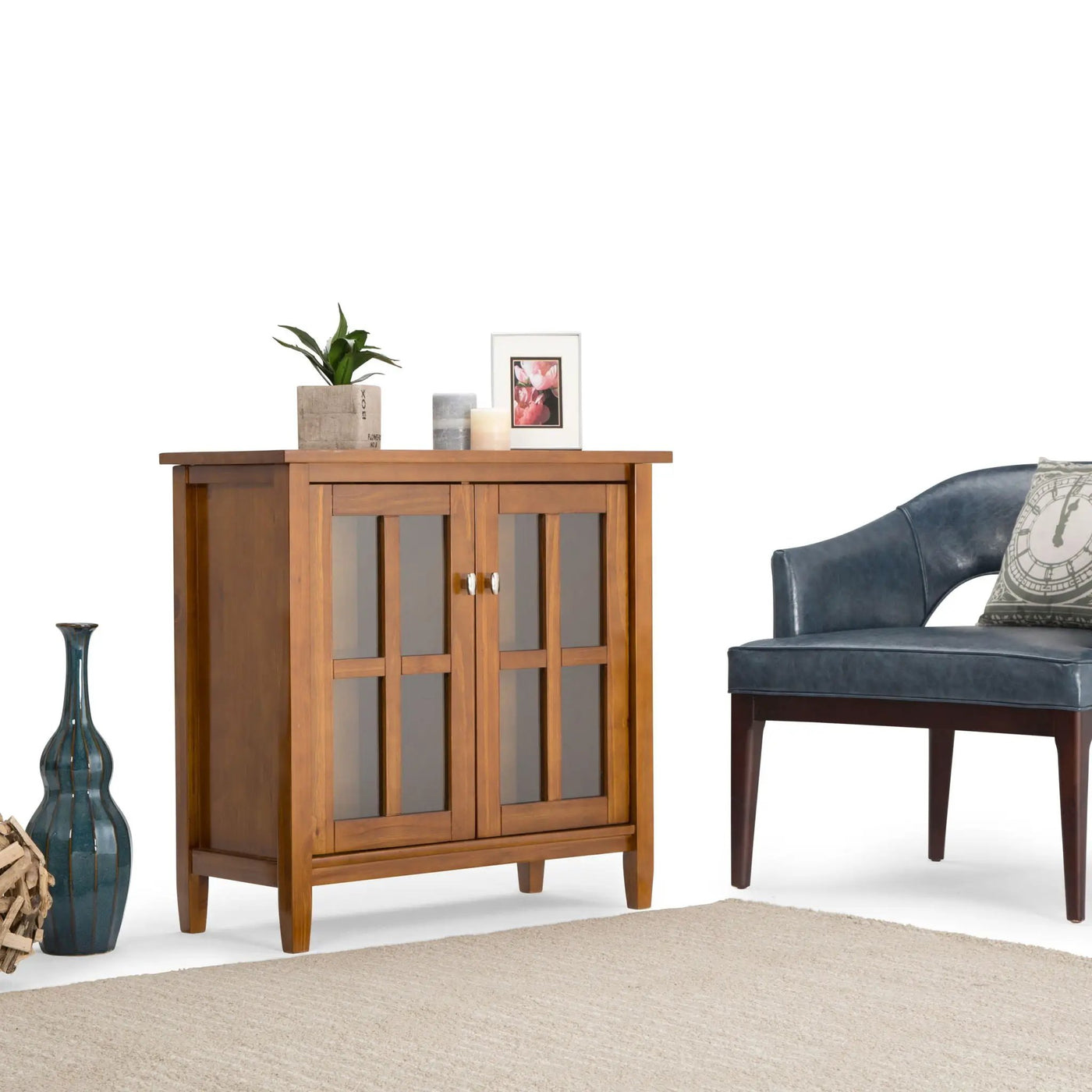 Warm Shaker - Handcrafted Low Storage Cabinet by HouseOfZazla