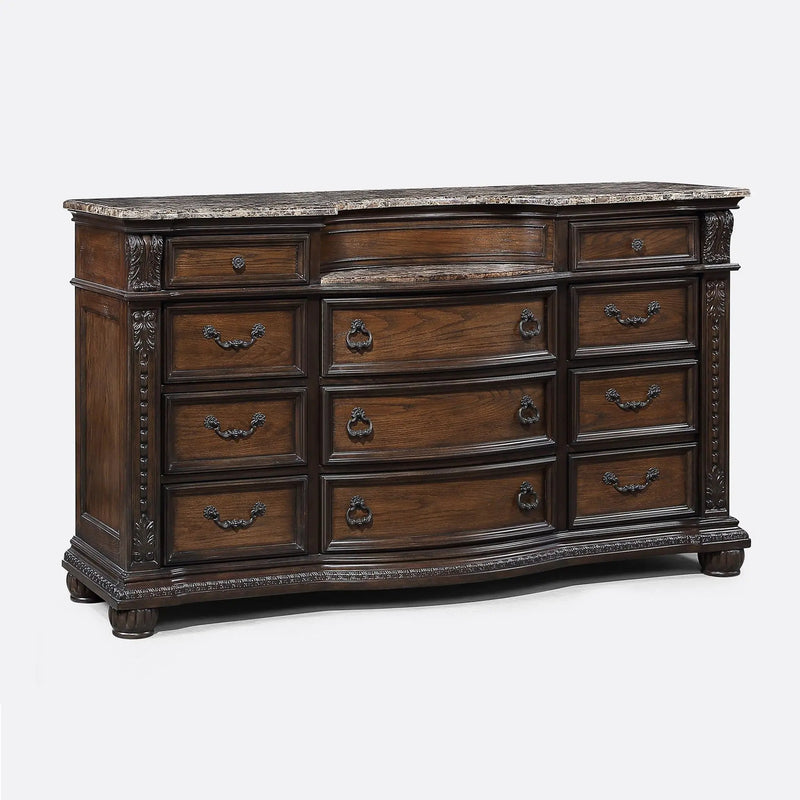 11 Drawer Dresser - Brown / Coffee by Unique Piece Furniture