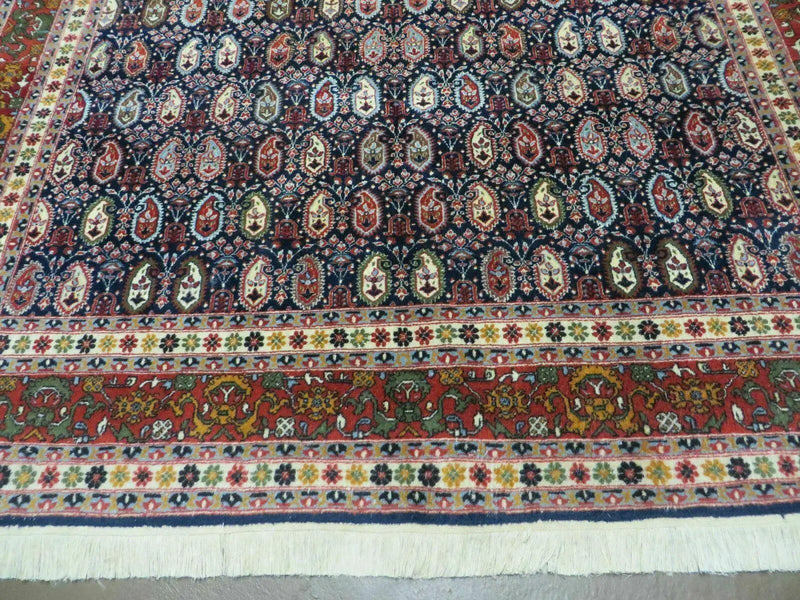 6' X 9' Vintage Fine Handmade India Paisley Rug Hand Knotted Carpet Organic Dye by Jewel Rugs