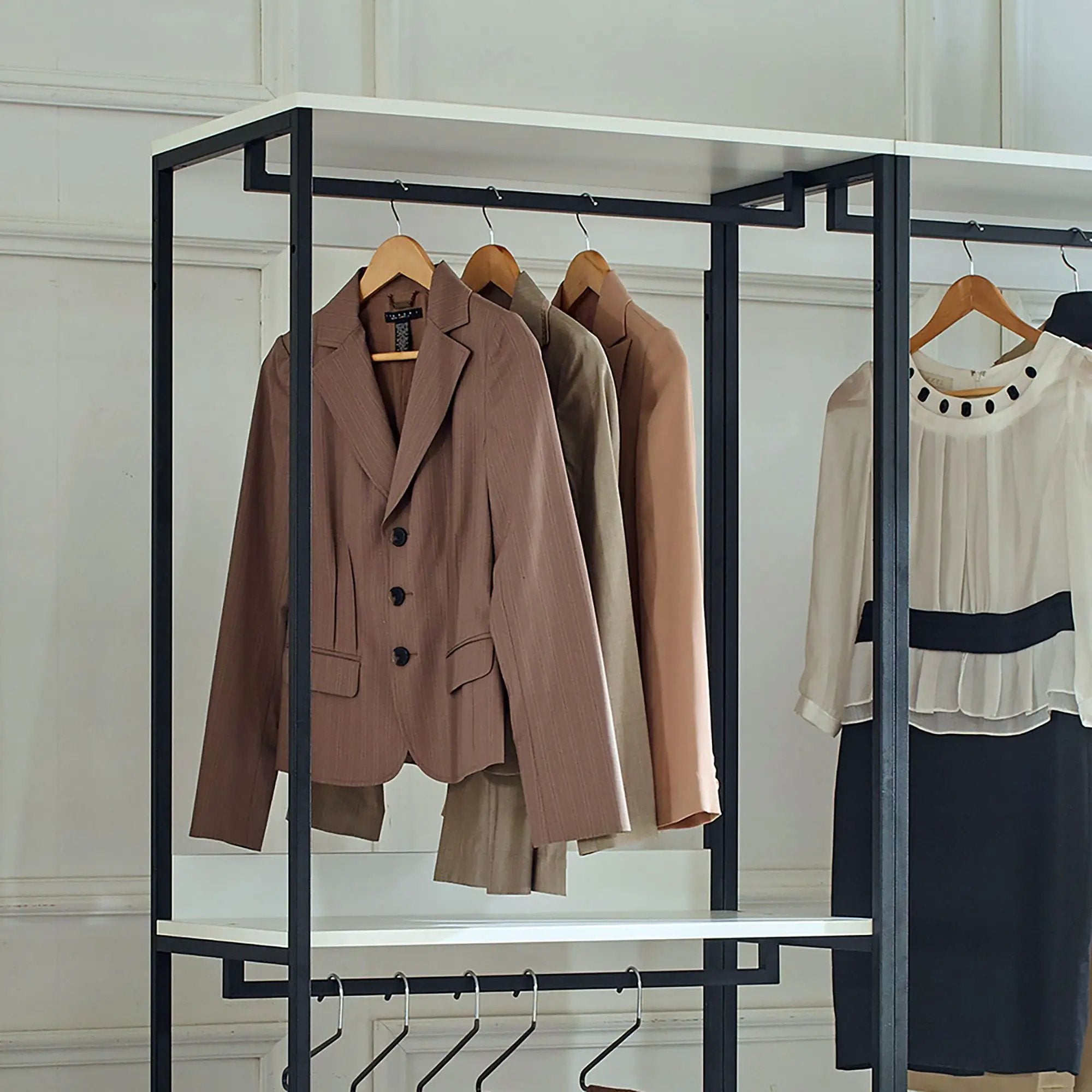 Fiona - Freestanding Walk-In, Closet System - White by HouseOfZazla