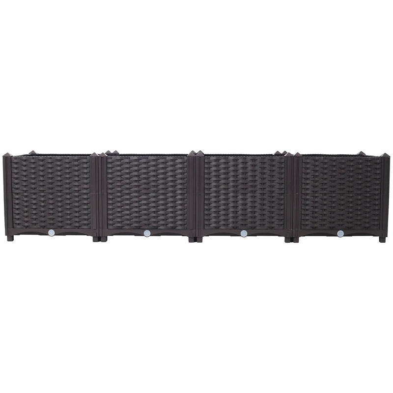 Deep Raised Garden Bed Plastic Planter Boxes by HouseOfZazla