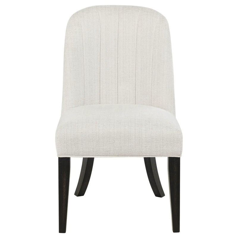 Leandro Upholstered Dining Side Chair Cream (Set of 2) by Unique Piece Furniture