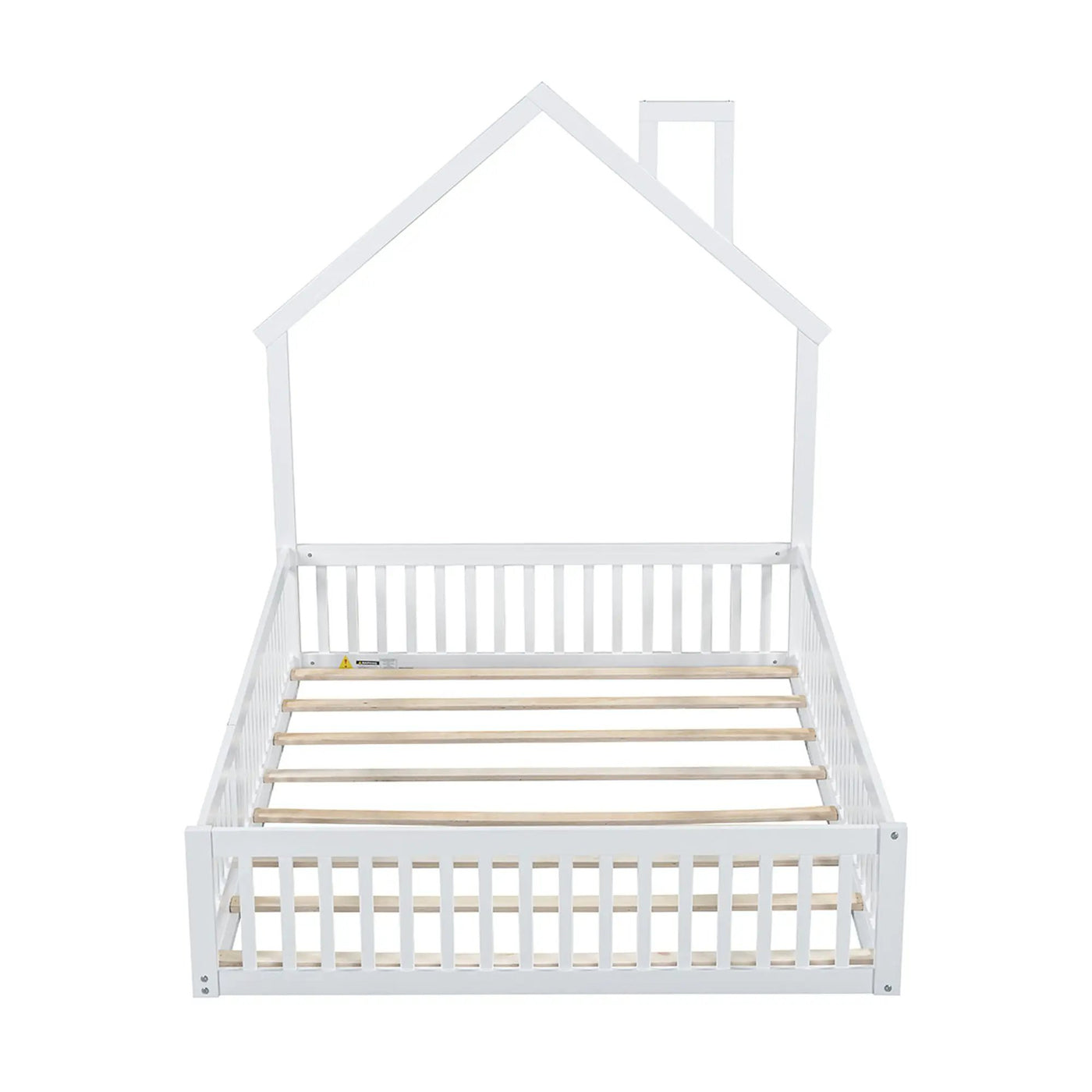 House Platform Bed With Guardrail by HouseOfZazla