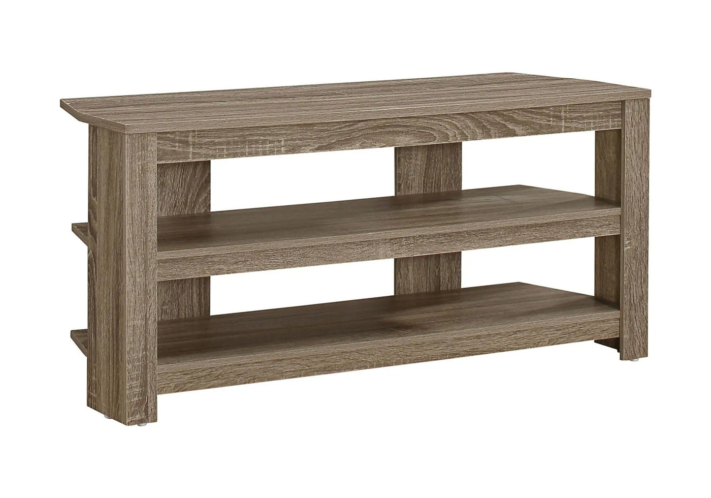 TV Stand Console Media Entertainment Center with 3 Storage Shelves by HouseOfZazla