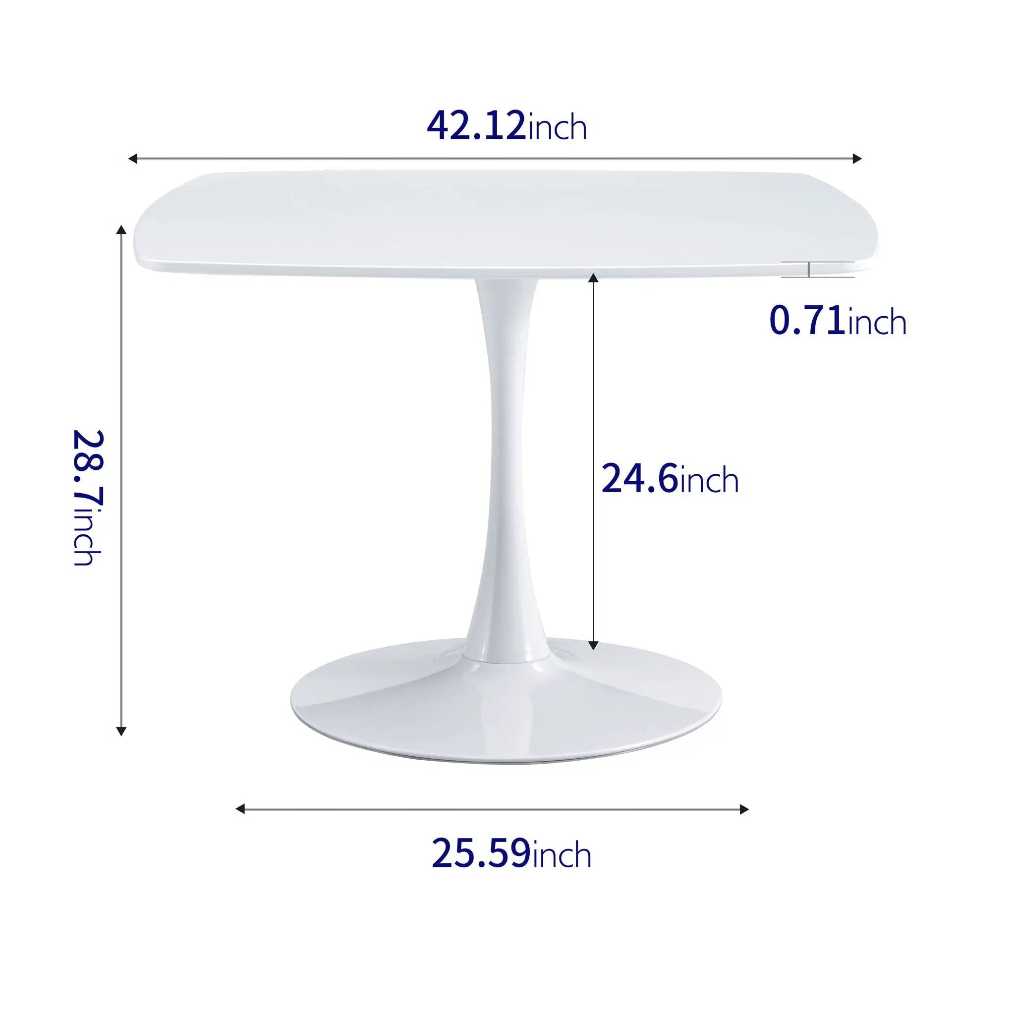 Table Mid-Century Dining Table For 4-6 People With Round Table Top, Pedestal Dining Table, End Table Leisure Coffee Table by HouseOfZazla