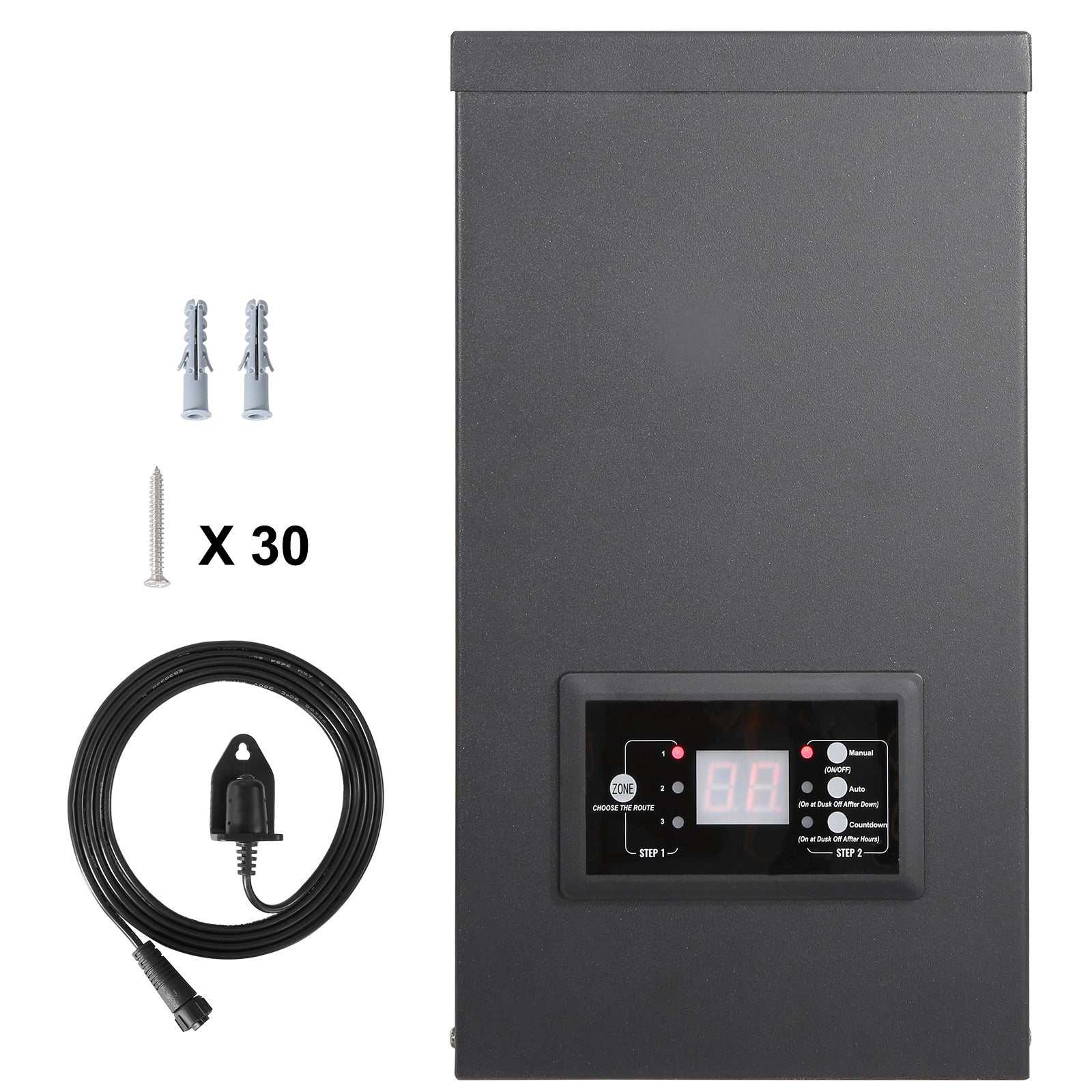 600W Low Voltage Landscape Transformer with Timer and Photocell Sensor by HouseOfZazla