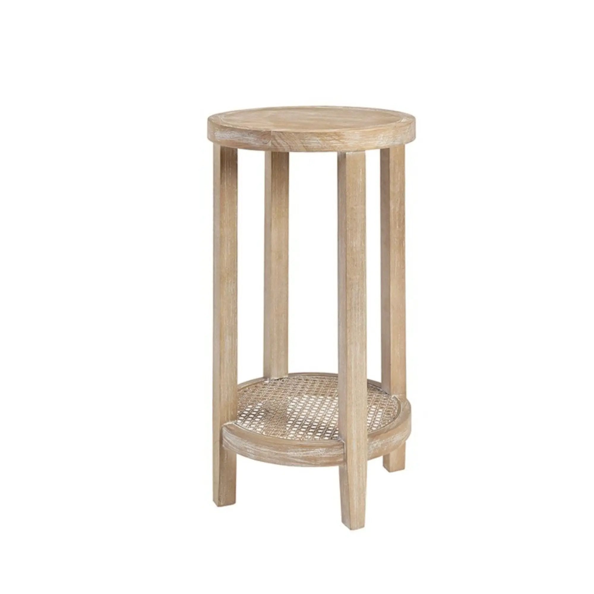 Bedford - Round Accent Table - Reclaimed Wheat by Unique Piece Furniture