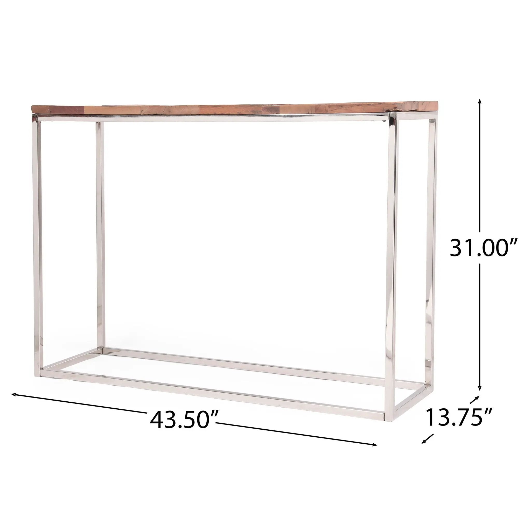 Console Table - Brown / Silver by Unique Piece Furniture