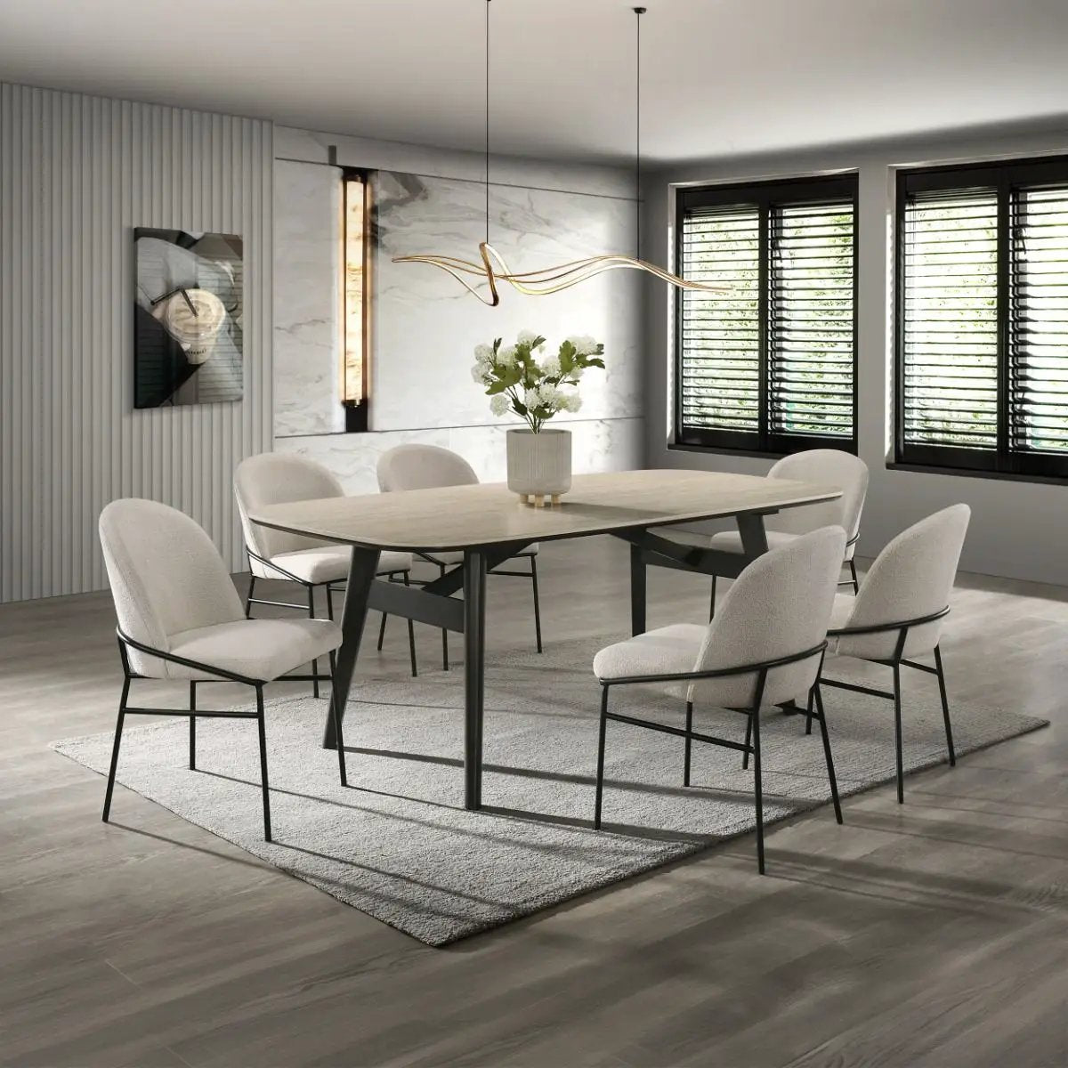 Lark - Side Chair (Set of 2) - White / Black by Unique Piece Furniture
