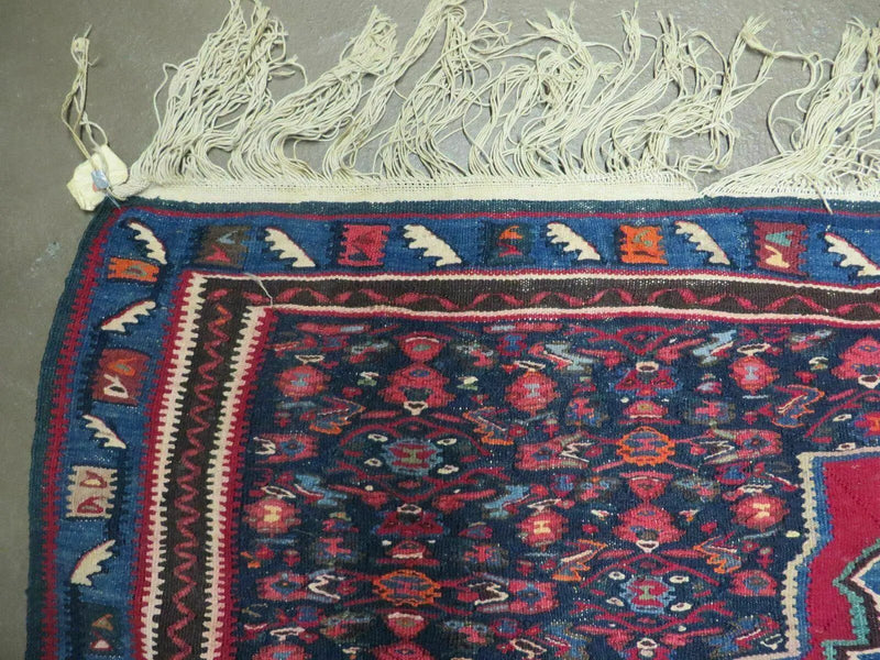 4' X 5' Antique Handmade Turkish Wool Kilim Flat weave Rug Blanket Tribal by Jewel Rugs