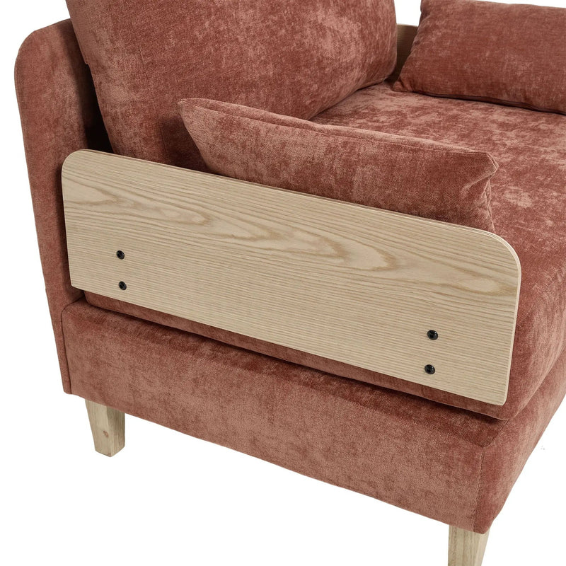Mid Century Modern Foldable Sofa Bed, 3 In 1 Convertible Sleeper With 3 Pillows by HouseOfZazla