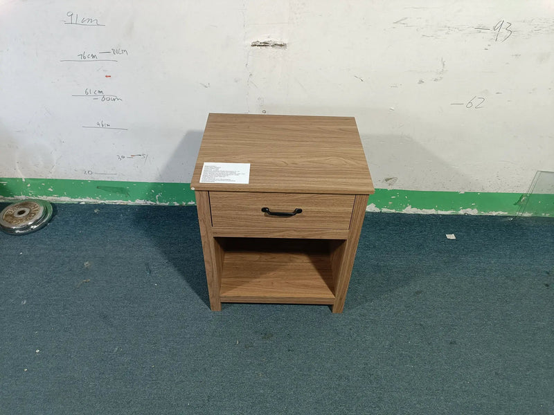 Wood Nightstand with Drawer and Open Shelf by HouseOfZazla