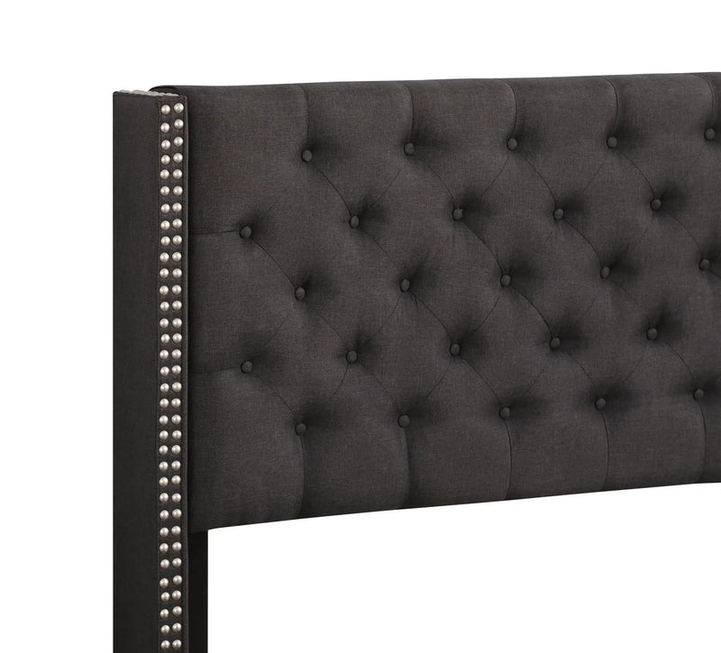 Nailhead Bed Transitional Vibrant by Unique Piece Furniture