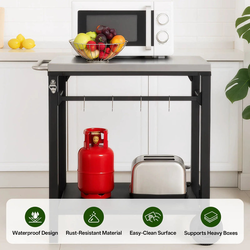 2-Tier Outdoor Grill Cart by HouseOfZazla