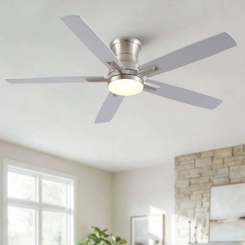 Mordern Flush Mount Ceiling Fan With Light And Remote Control by Unique Piece Furniture