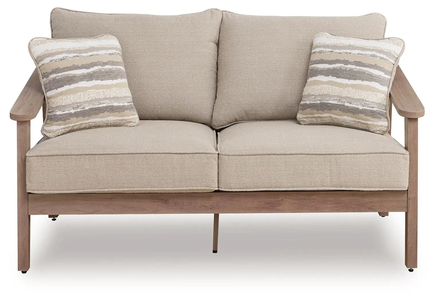 Harmony Headlands - Loveseat With Cushion - Natural / Gray by Unique Piece Furniture